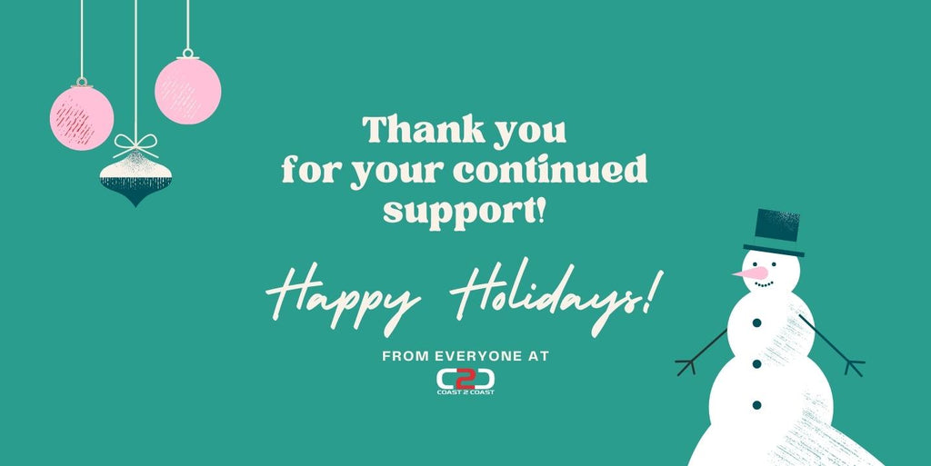 Happy Holidays from C2C Sports family!