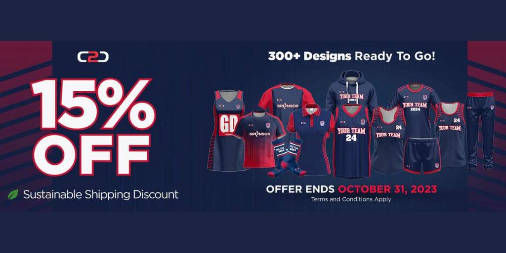 C2C Early Bird Offer: 15% OFF New Season Team Uniforms